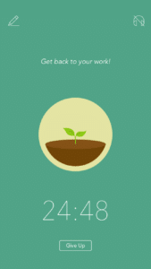 study habit app: forest is a gamified pomodoro timer